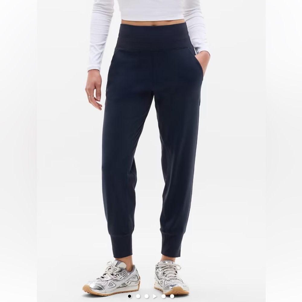 Athleta Venice High Rise Jogger, Navy blue color.